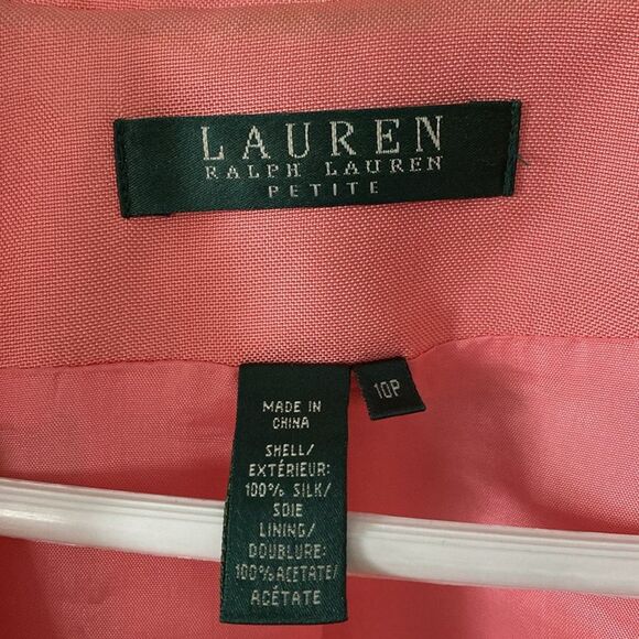 Ralph Lauren Silk Tailored Blazer - Size 10P - Picture 2 of 8